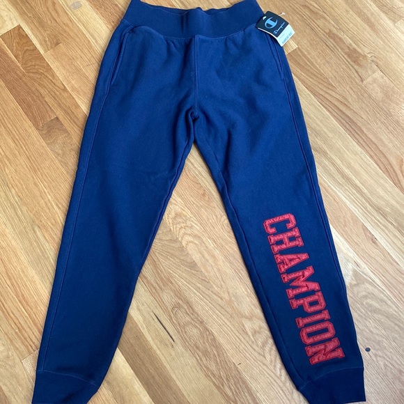 CHAMPION Navy Sweatpants - Picture 2 of 9